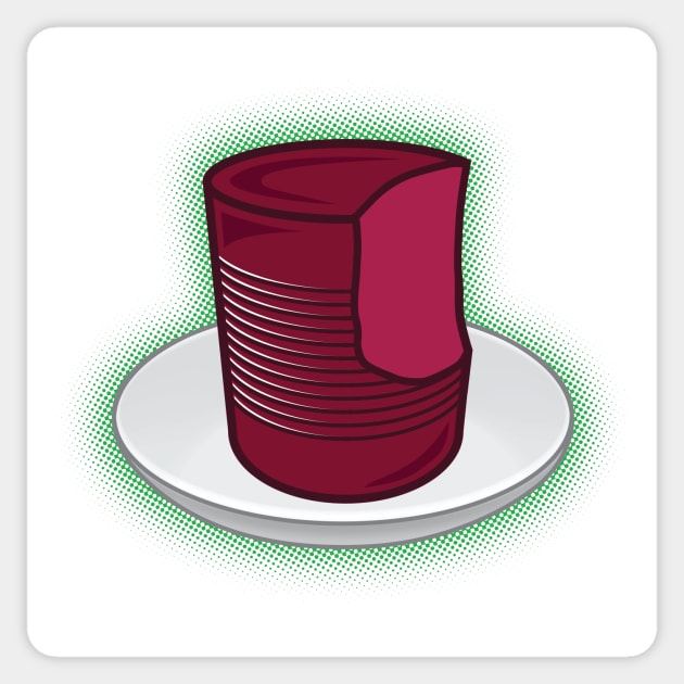 Canned Cranberry Sauce Sticker by Wright Art